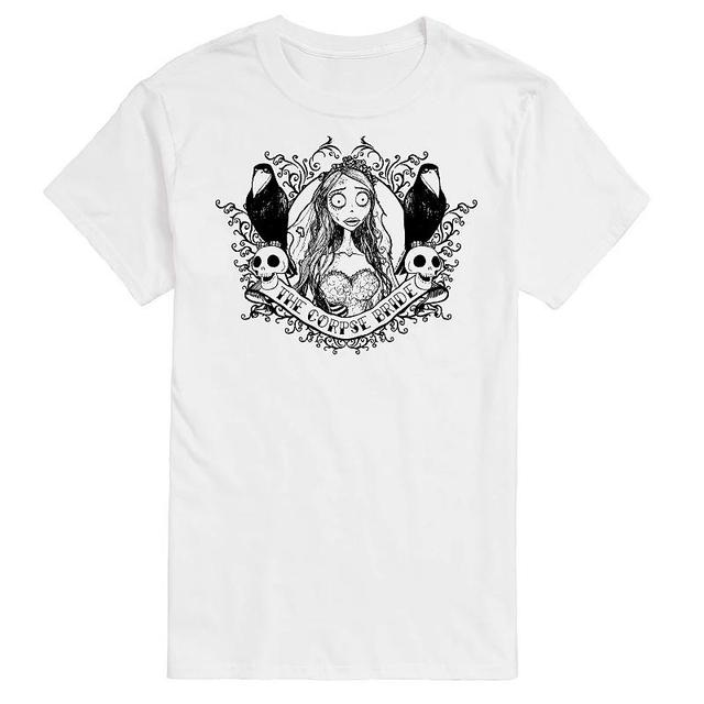 Big & Tall Corpse Bride Crows Graphic Tee, Mens Product Image