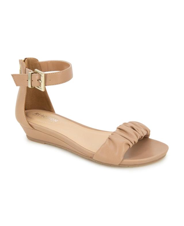 Kenneth Cole Reaction Womens Great Scrunch Two-Piece Wedge Sandals Product Image