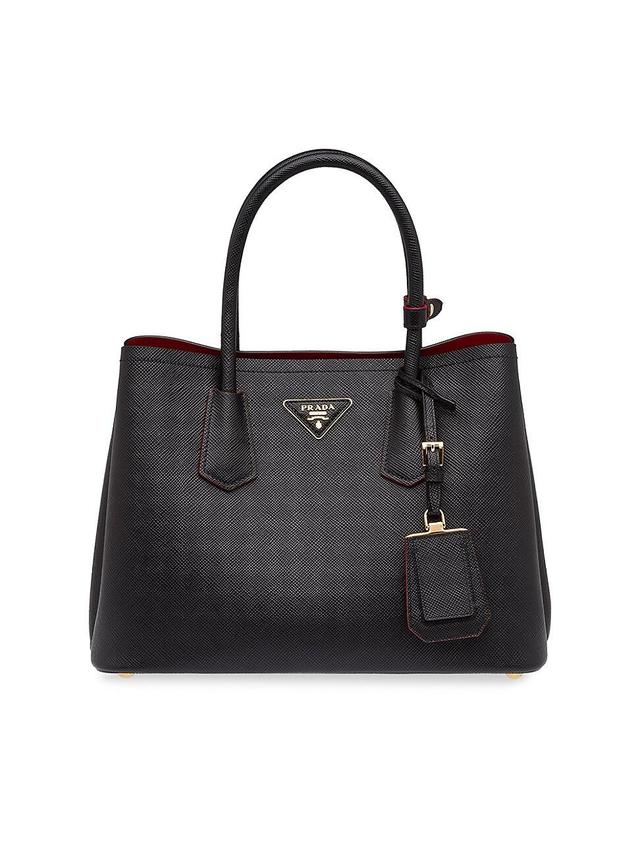 Womens Small Saffiano Leather Double Bag Product Image