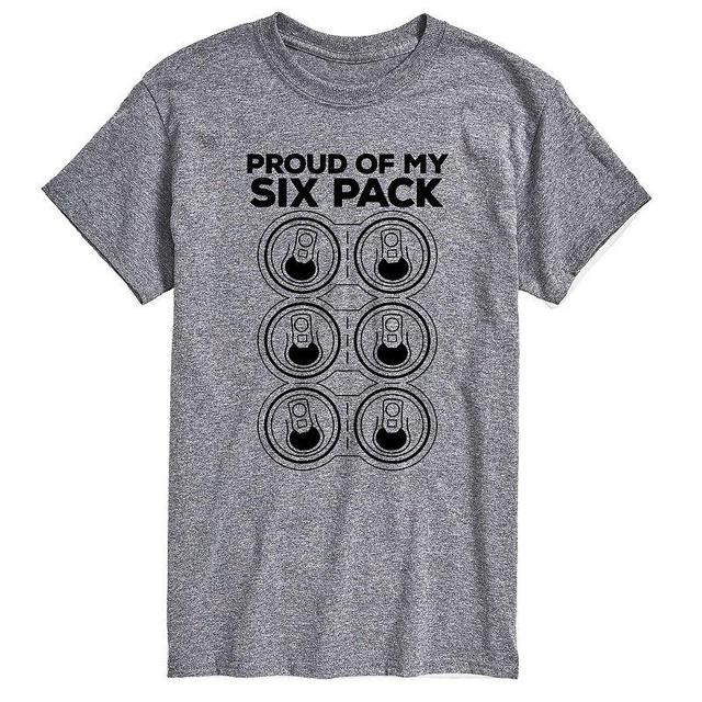 Big & Tall Proud of My Six Pack Graphic Tee, Mens Product Image