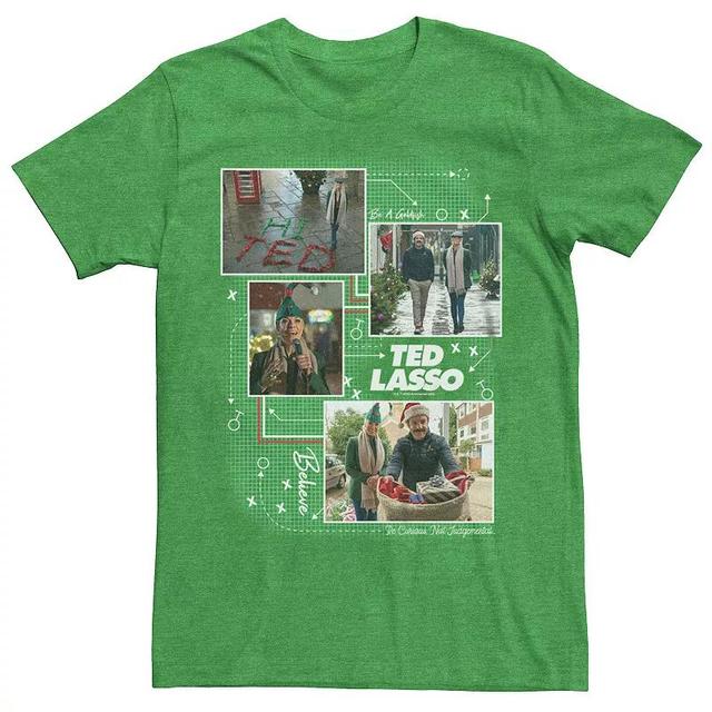 Mens Ted Lasso Christmas Game Plan Graphic Tee Kelly Grey Product Image