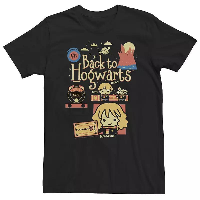 Big & Tall Harry Potter Chibi Back to Hogwarts Tee, Mens Product Image