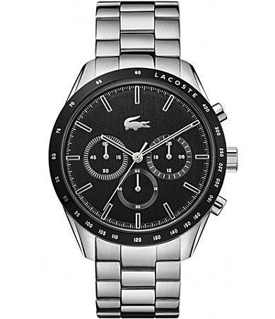 Mens Boston Stainless Steel Chronograph Bracelet Watch Product Image