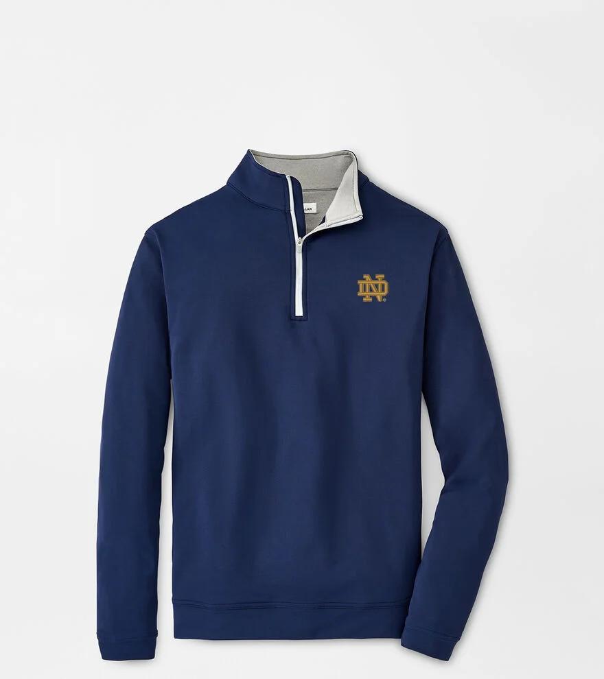 Peter Millar Mens Angelo State University Perth Performance Quarter-Zip | Color: Navy | Size: 3XL Product Image