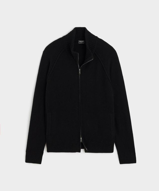 Nomad Cashmere Full-Zip Sweater in Black Product Image