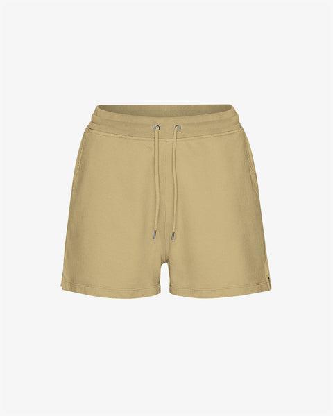 Women Organic Sweatshorts - Desert Khaki Product Image