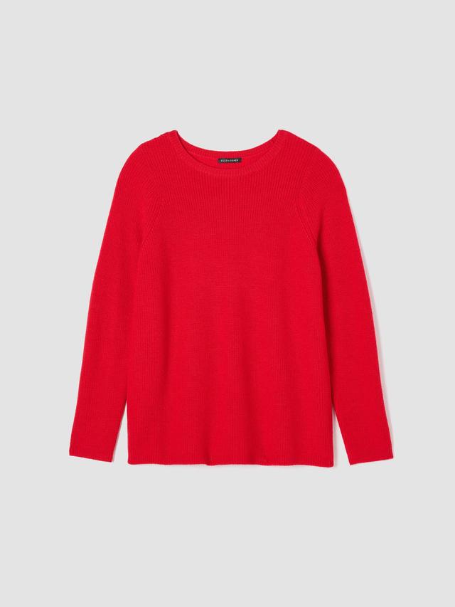 EILEEN FISHER Merino Crew Neck Top in Regenerative Woolfemale Product Image