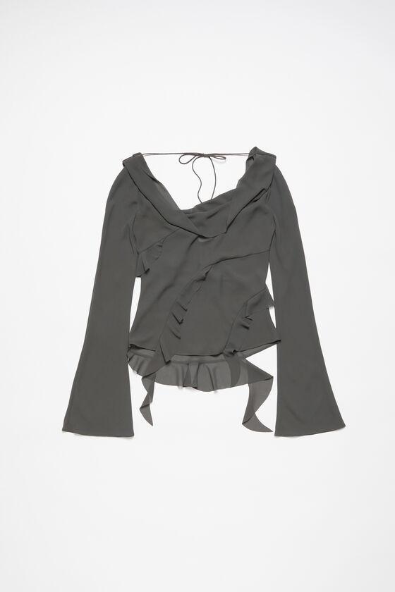 Ruffle draped top Product Image