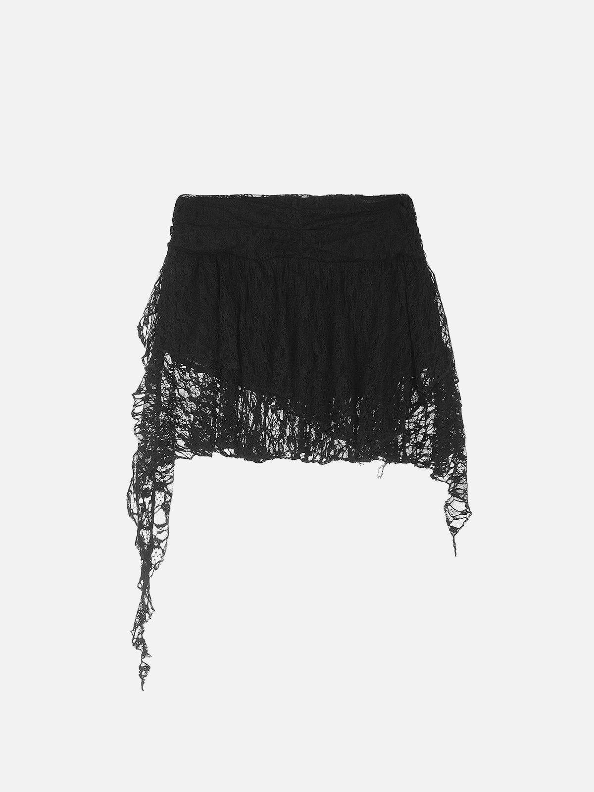 Aelfric Eden Irregular Lace Patchwork Skirt Female Product Image