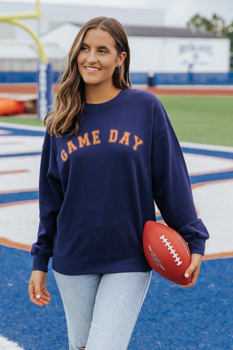 Navy Game Day Sweatshirt Product Image