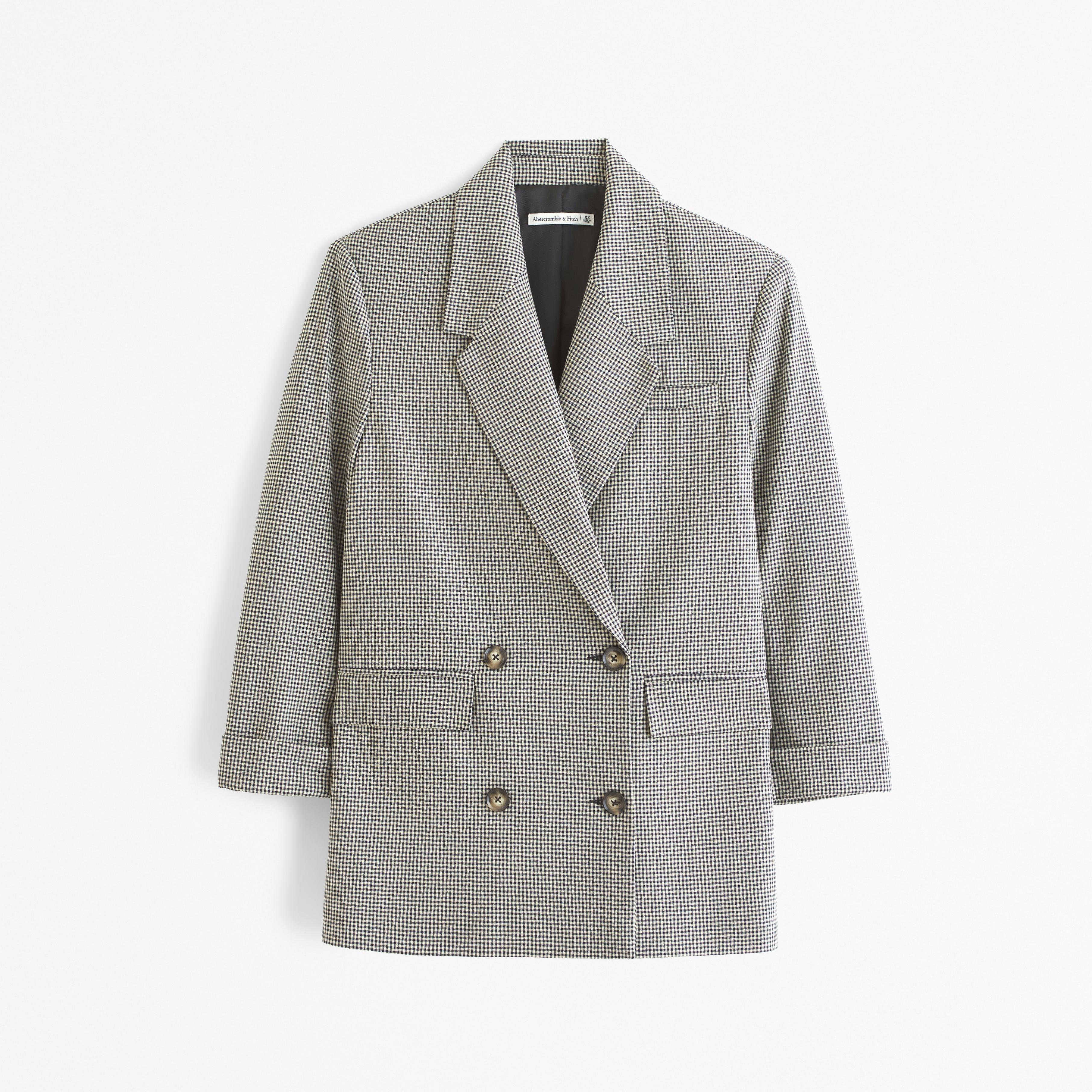 Double-Breasted Slouchy Blazer Product Image