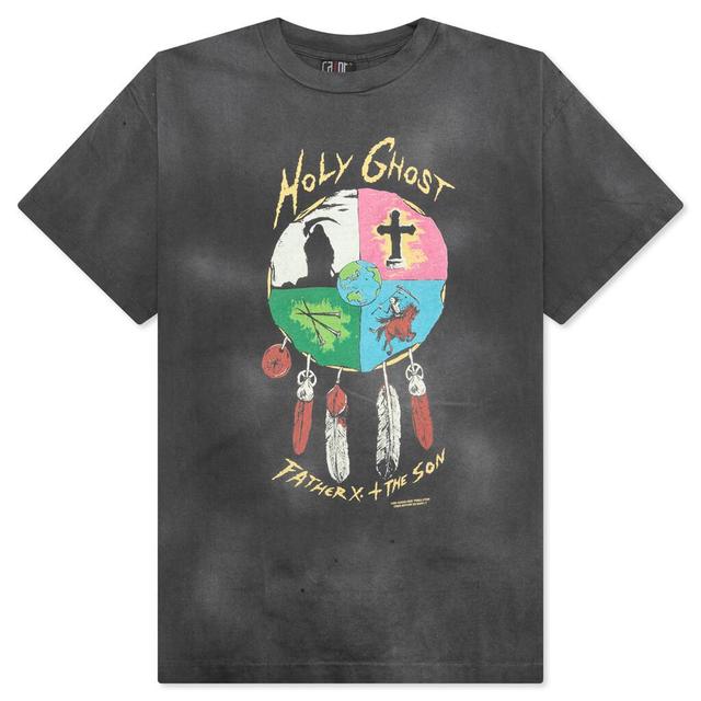 Saint Michael x Last Man Holy Ghost S/S Tee - Black Male Product Image