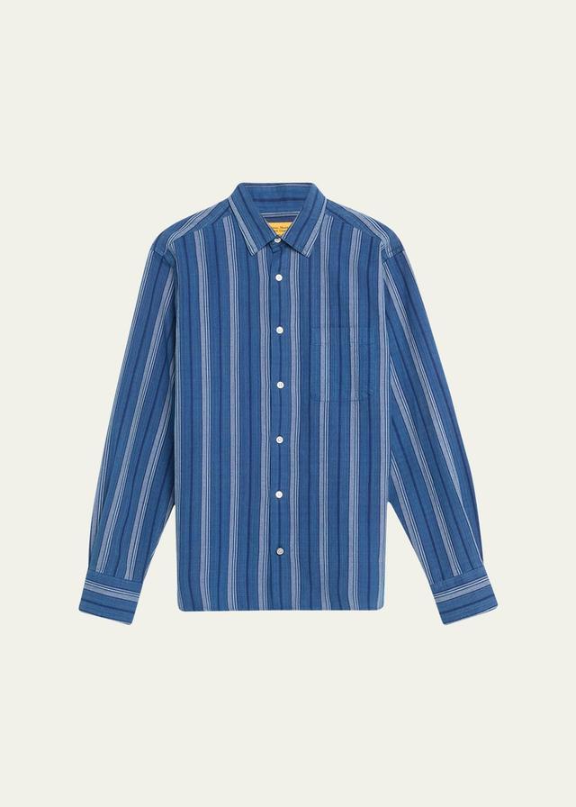 Mens Striped Sport Shirt Product Image