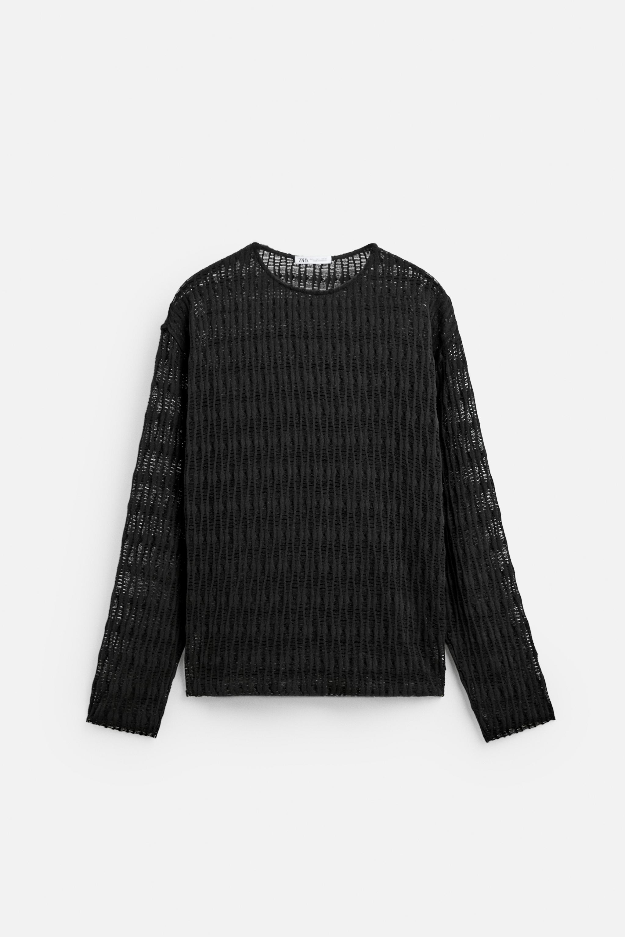 STRUCTURED OPENWORK SWEATER Product Image