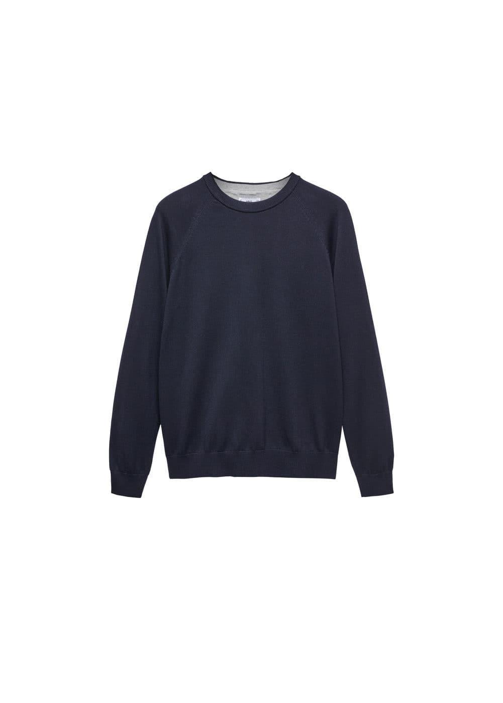 MANGO MAN - Fine-knit cotton sweater dark navyMen Product Image