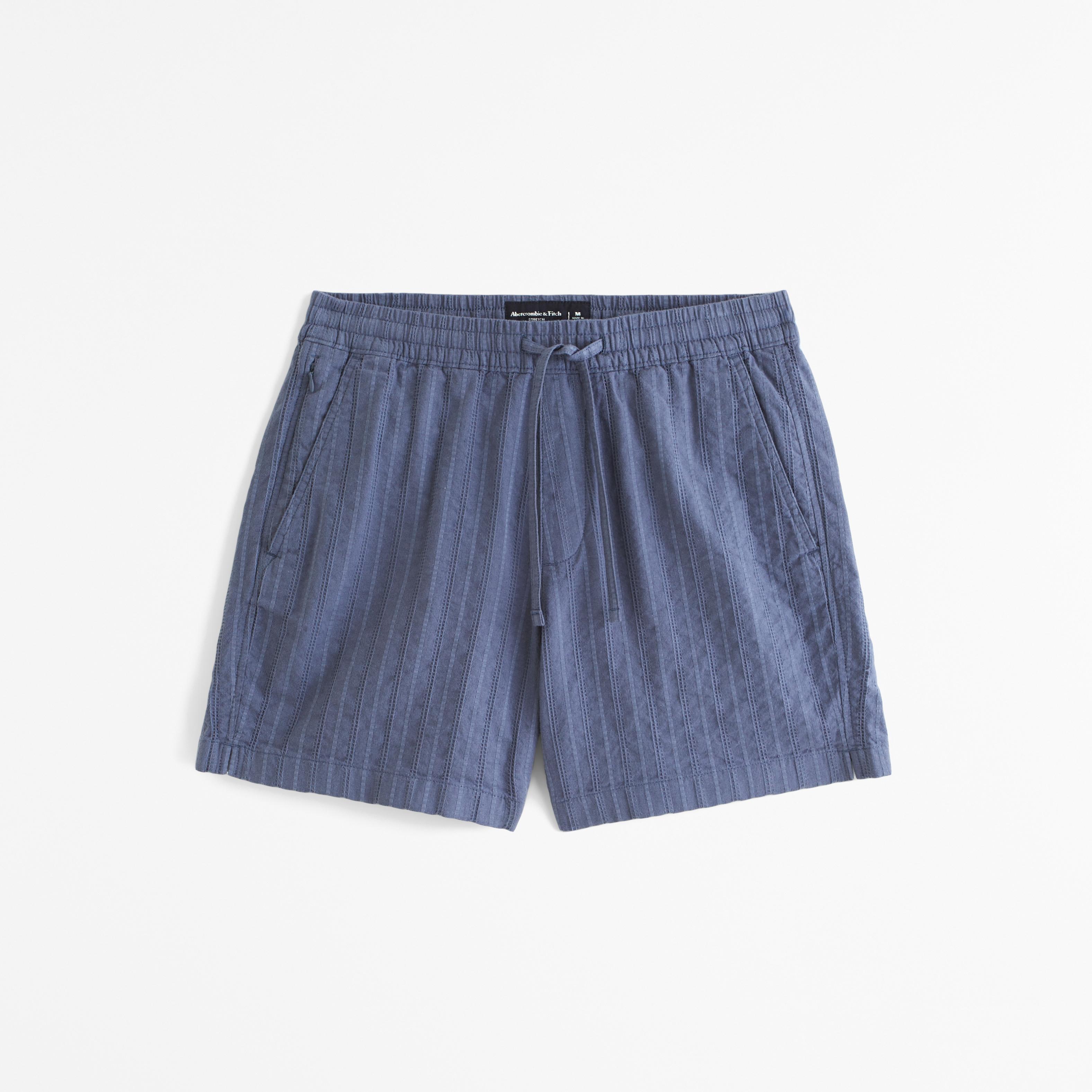 Linen-Blend Pull-On Short Product Image