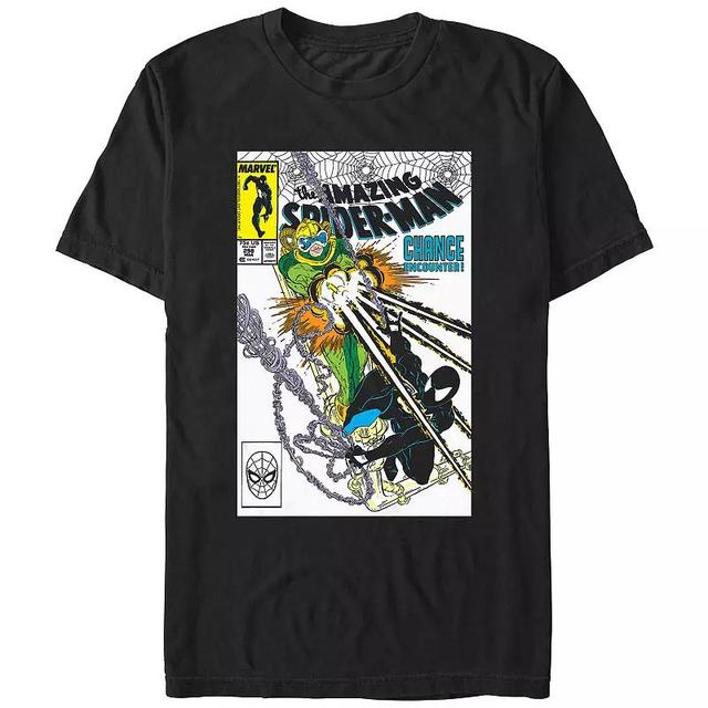 Mens Spider-Man Chance Encounter Comic Cover Graphic Tee Product Image