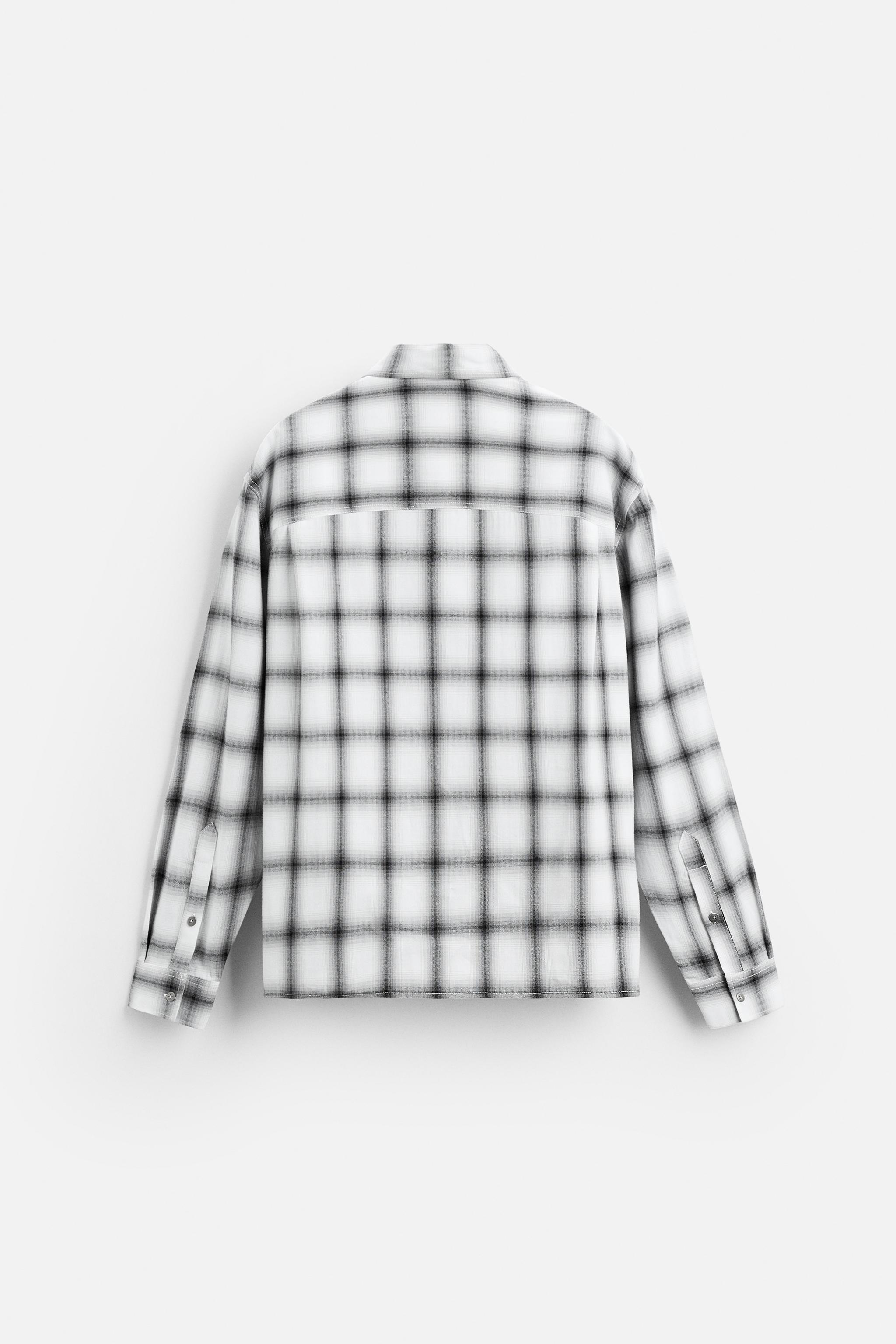 RELAXED FIT PLAID SHIRT Product Image