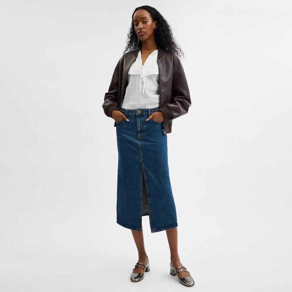 Heritage C Denim Maxi Skirt Product Image