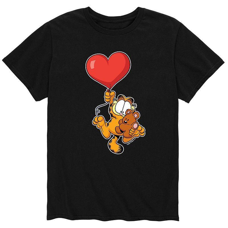 Mens Garfield Heart Balloon Tee Product Image