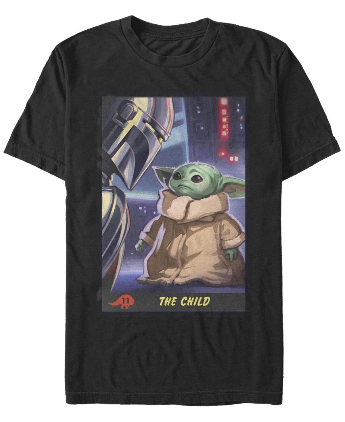 Fifth Sun Mens Star Wars The Mandalorian The Child Trading Card Short Sleeve T-shirt Product Image