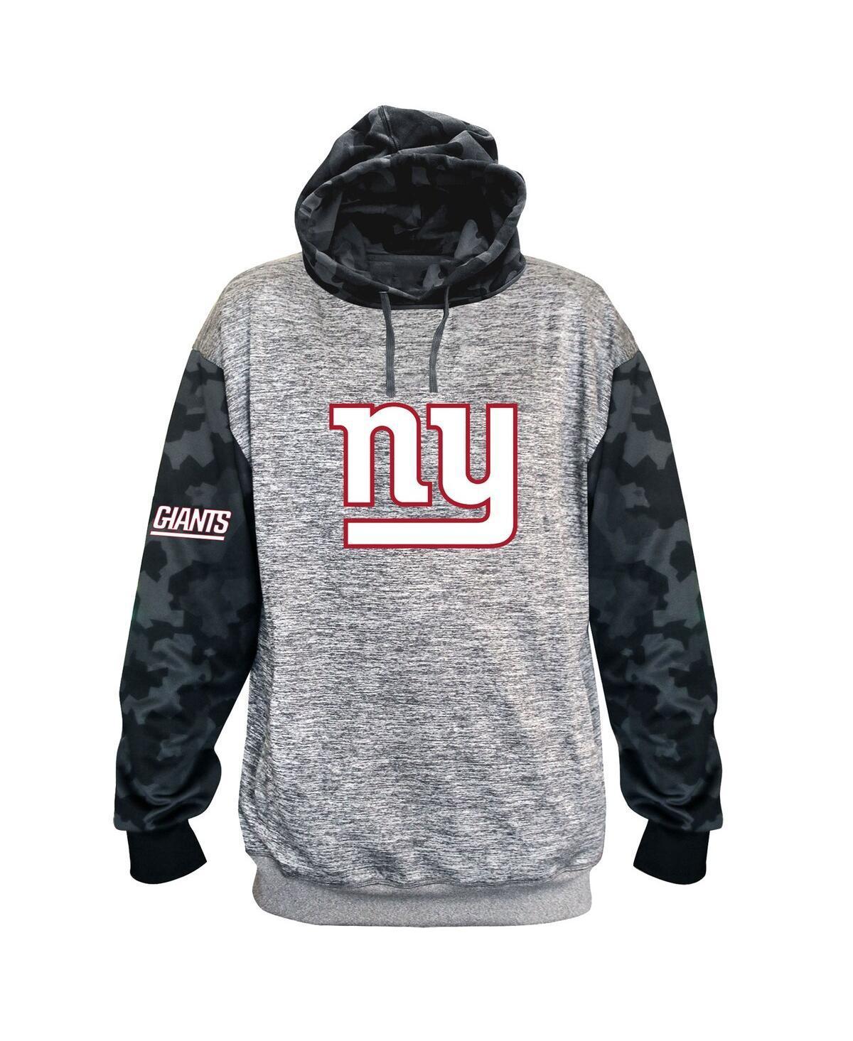 Mens Fanatics Heather Charcoal New York Giants Big and Tall Camo Pullover Hoodie Product Image