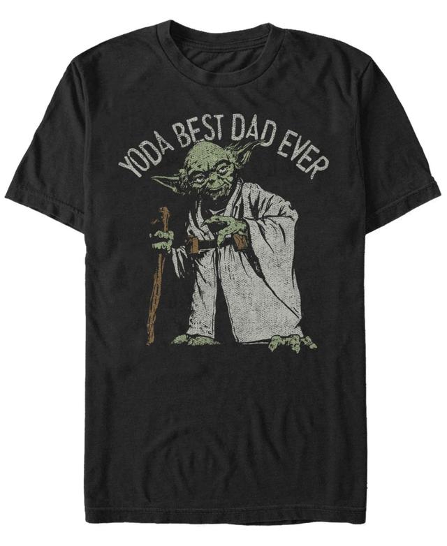 Fifth Sun Mens Star Wars Yoda Best Dad Ever Short Sleeve T-Shirt Product Image