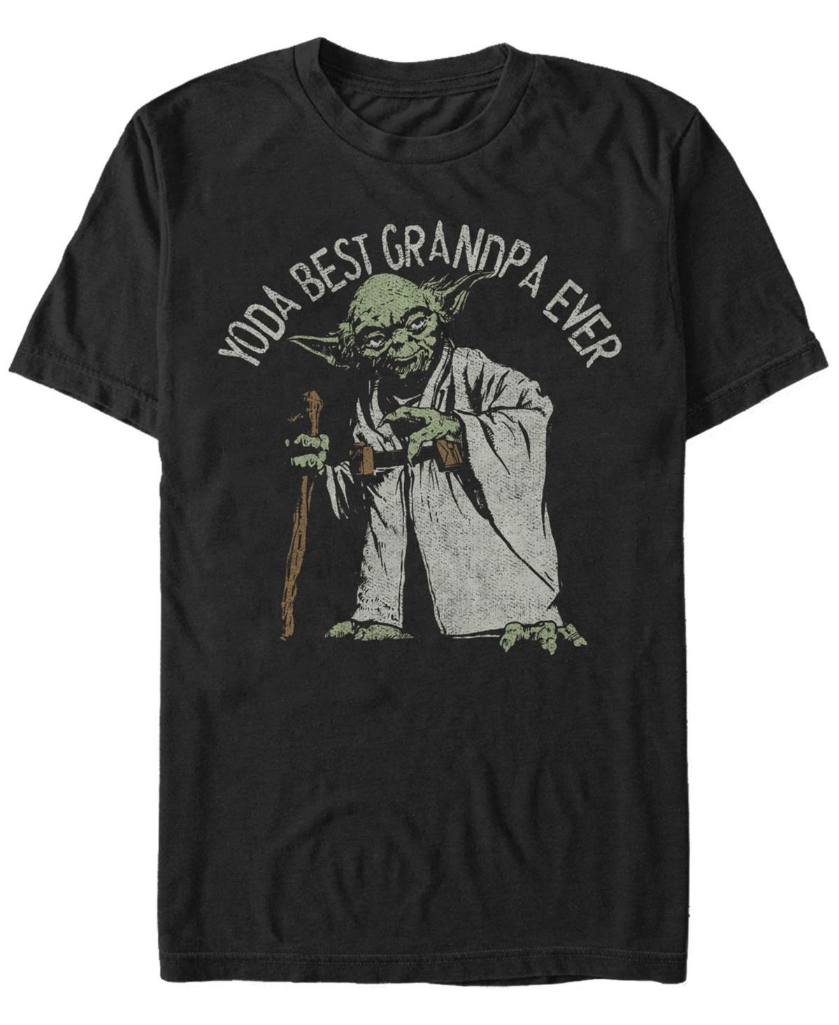 Mens Star Wars Yoda Best Grandpa Ever Graphic Tee Product Image