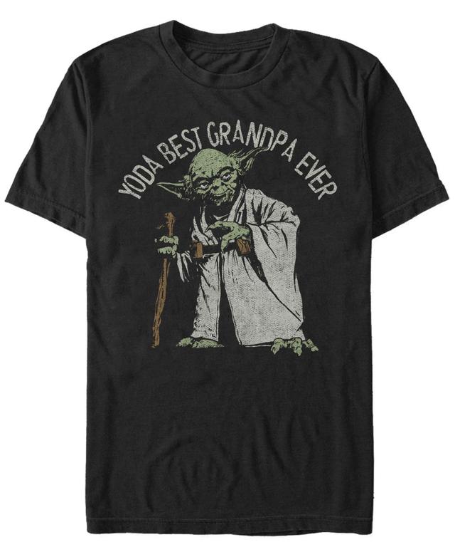 Mens Star Wars Yoda Best Grandpa Ever Graphic Tee Product Image