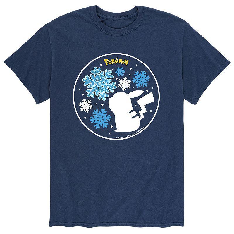 Mens Pokemon Snowflake Pikachu Tee Product Image