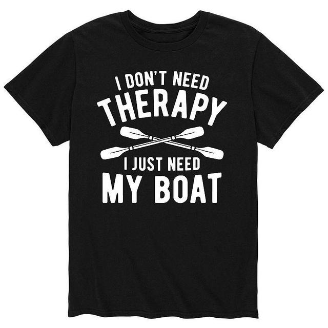 Mens I Dont Need Therapy I Just Need My Boat Tee Product Image