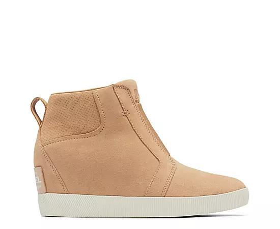 Sorel Out N About Waterproof Suede Pull On Wedge Booties Product Image