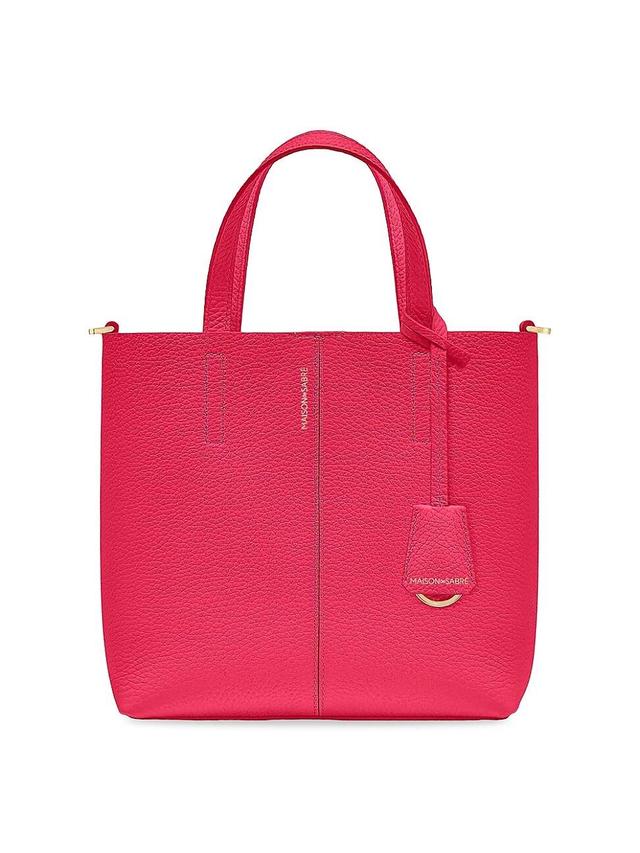 Womens Small Leather Soft Tote Product Image