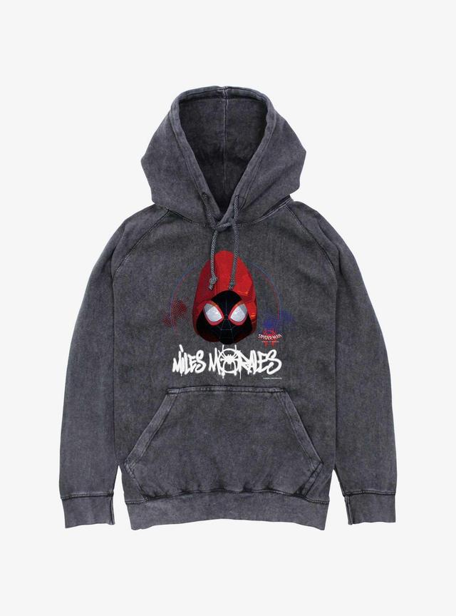 Marvel Spider-Man Hooded Miles Mineral Wash Hoodie Product Image