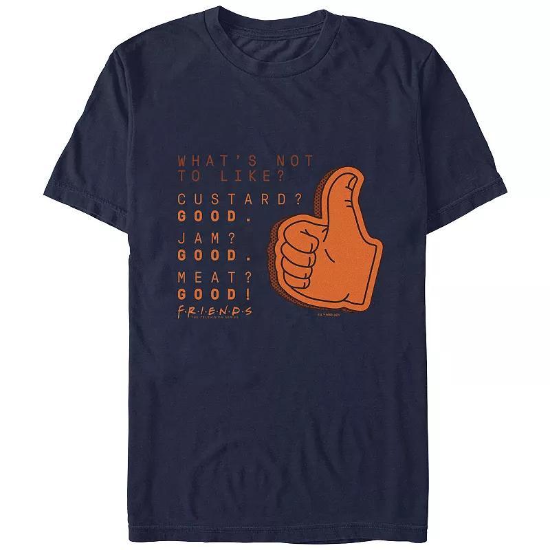 Mens Friends Whats Not To Like? Graphic Tee Blue Product Image