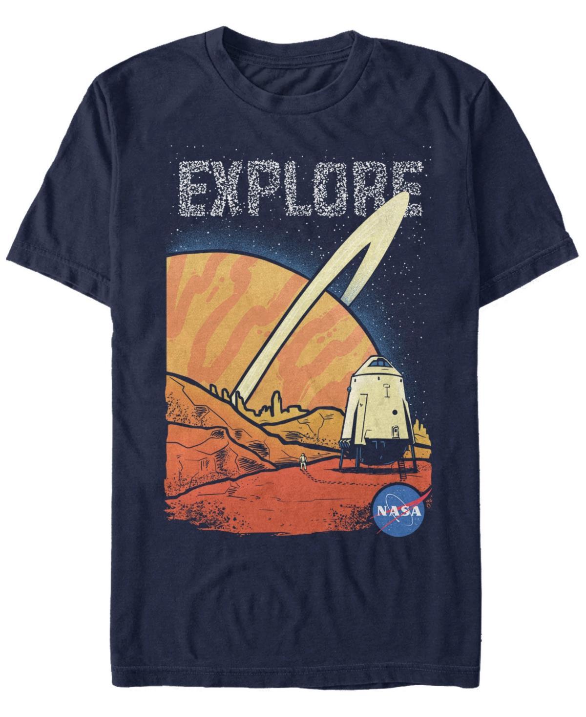 Mens NASA Planet Exploration Tee Blue Product Image