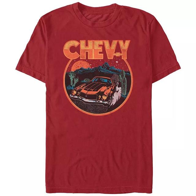 Mens Chevy Desert Ride Graphic Tee Red Product Image