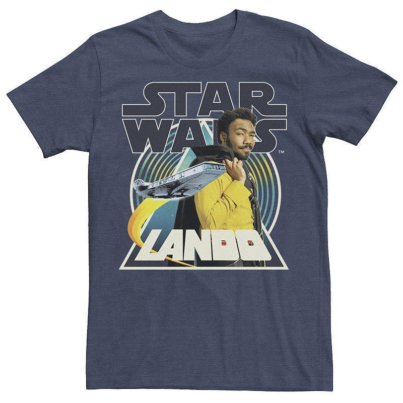 Mens Star Wars Han Solo Movie Lando Geo Triangle Tee Athletic Grey Product Image