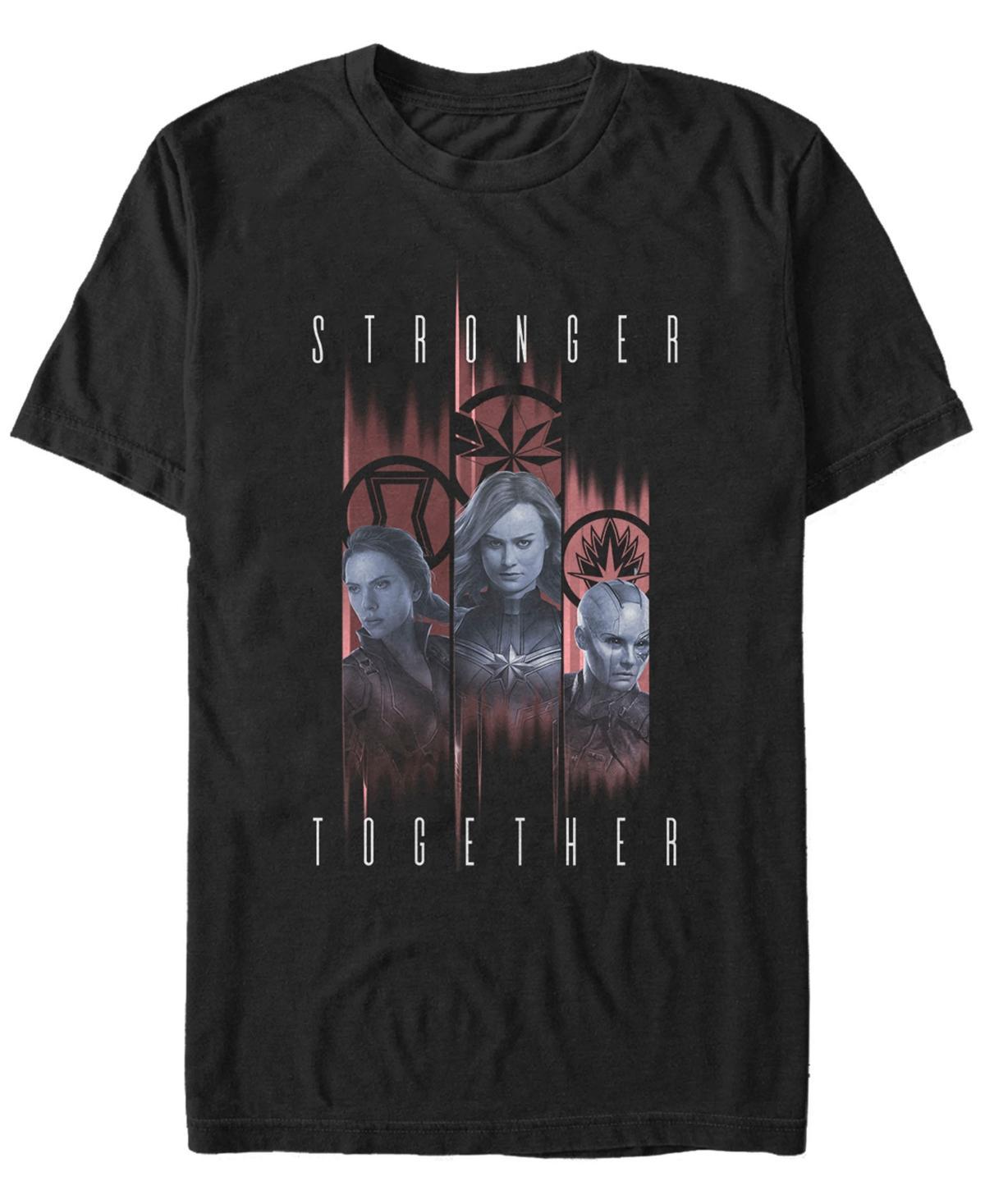 Mens Avengers Endgame Stronger Trio Tee Blue Product Image