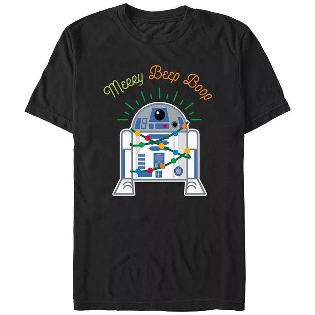 Mens Star Wars R2-D2 Merry Beep Boop Beep Graphic Tee Product Image