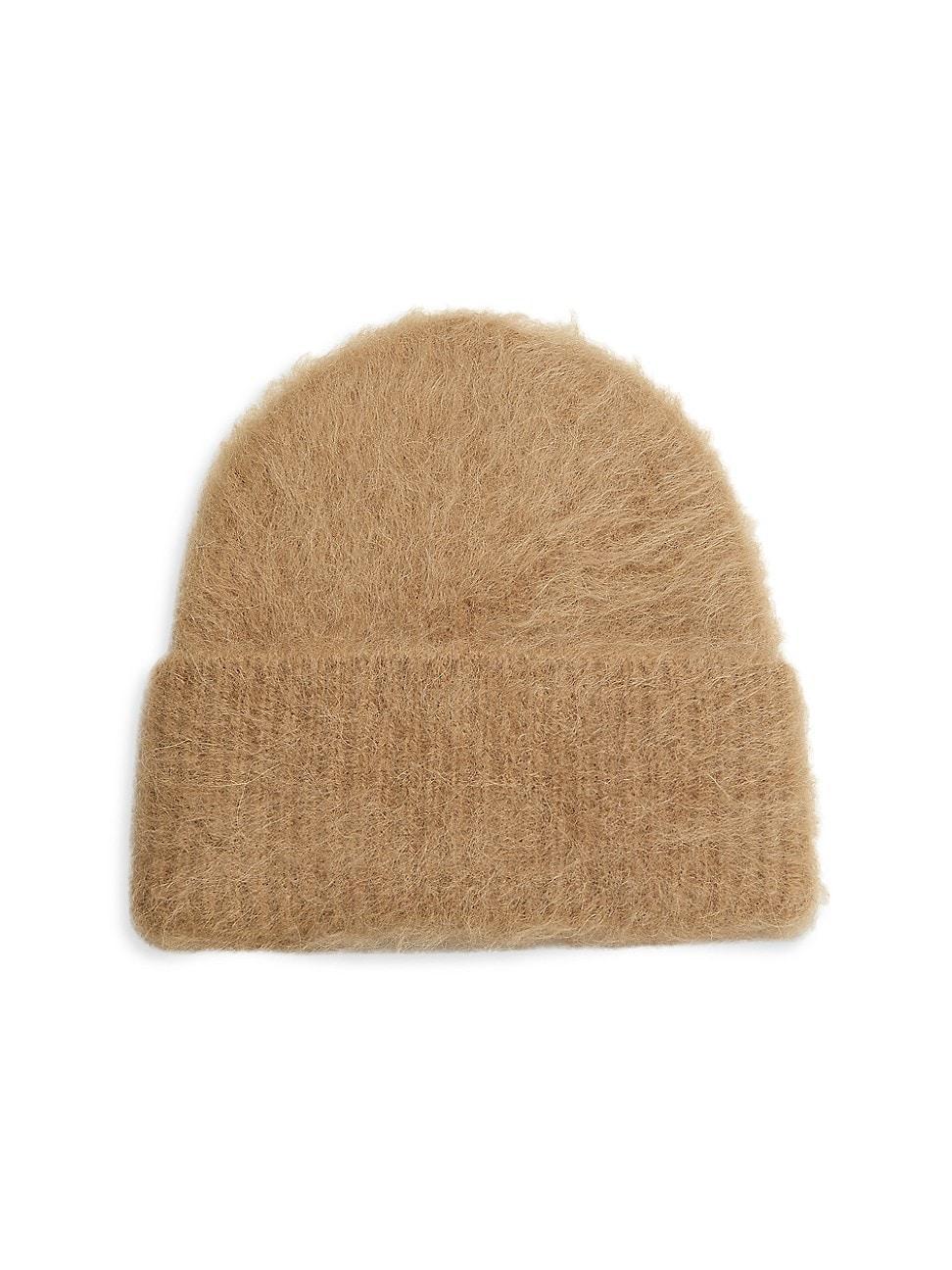 Womens Alpaca Rib-Knit Beanie Product Image