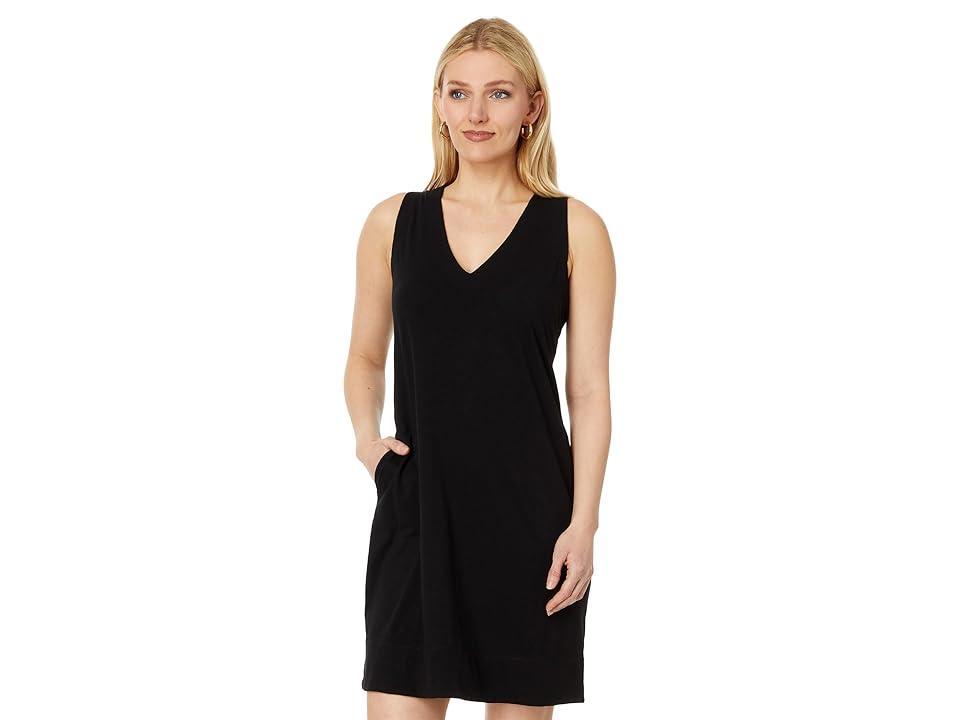 NIC+ZOE Sleeveless V-Neck Dress Onyx) Women's Dress Product Image