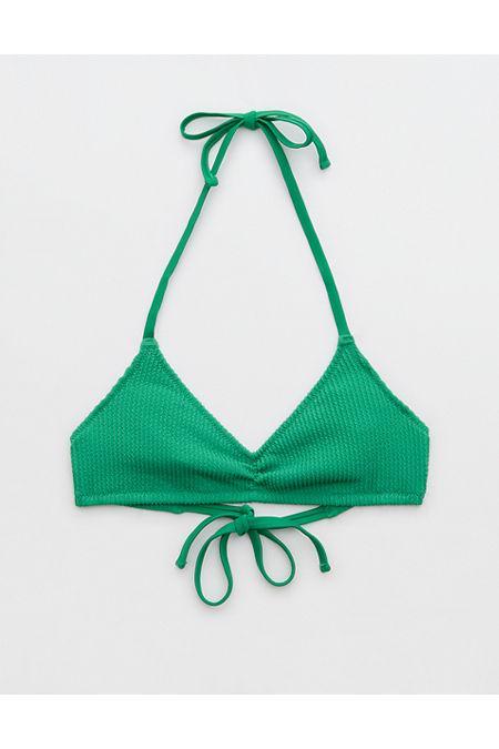 Aerie Crinkle Halter Voop Bikini Top Women's Product Image