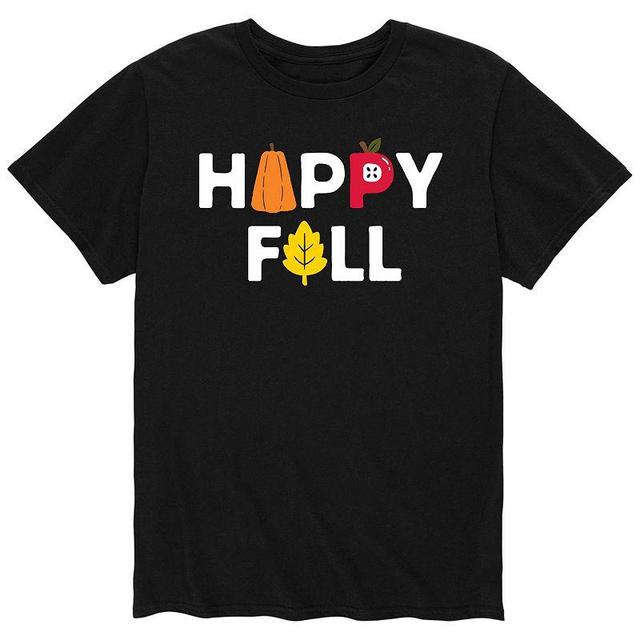 Mens Happy Fall Tee Black Product Image