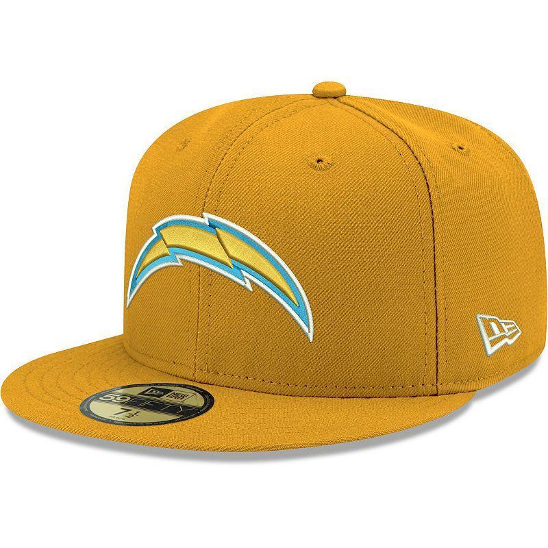 Mens New Era Gold Los Angeles Chargers Omaha 59FIFTY Fitted Hat Product Image