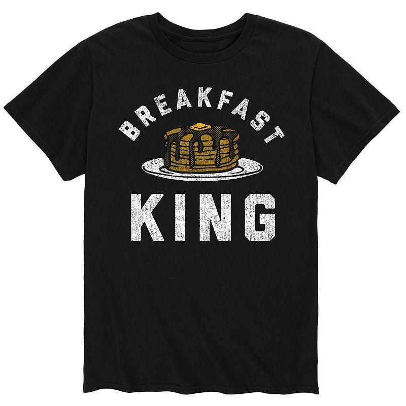 Mens Breakfast King Tee Black Product Image