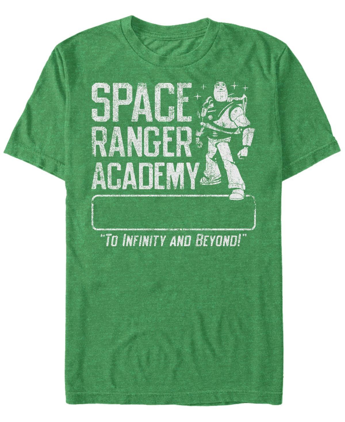 Disney / Pixars Toy Story Buzz Lightyear Mens Space Ranger Academy Name Tee Kelly Grey Product Image