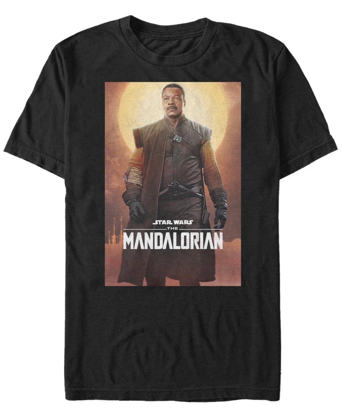 Fifth Sun Star Wars The Mandalorian Greef Karga Character Poster Short Sleeve Mens T-shirt Product Image