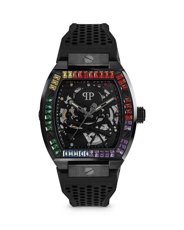 PHILIPP PLEIN The $keleton Silicone Strap Watch, 44mm Product Image