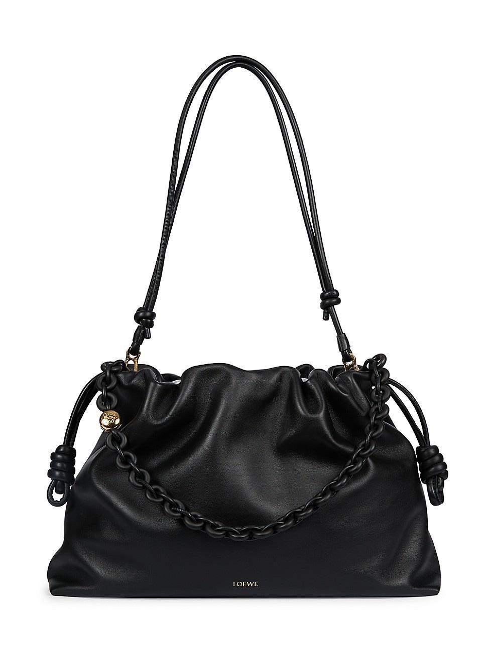 Womens Large Flamenco Leather Shoulder Bag Product Image